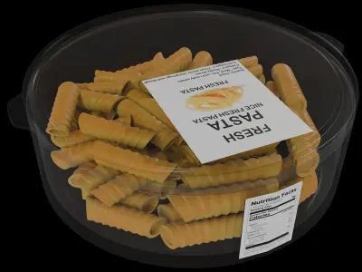 Fresh Pasta Low-poly 3D model