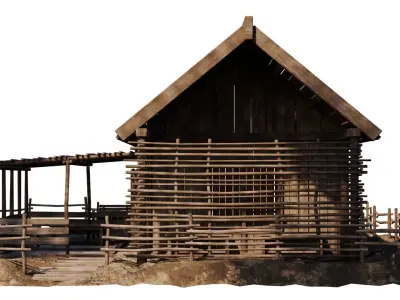 Old House 30 PBR 4K GameReady Low-poly 3D model