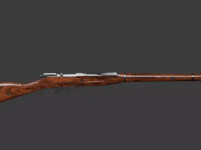WW2 Mosin Nagant - Game Ready Free low-poly 3D model