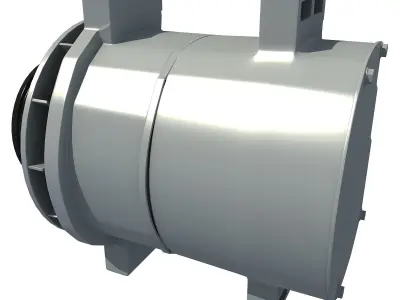 Silver Engine Part 6 3D model