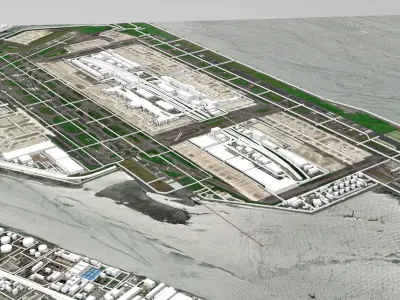 Tokyo International Airport Japan  3D model