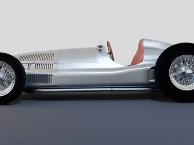 Mercedes-Benz W165 1939 Realistic of Classic Grand Prix Car 3D model