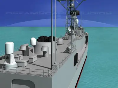FFG 35 Adelaide Class Frigate HMAS Sydney 3D model