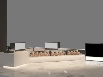 BEAUTY STORE FULL 3D SCENE 3D model