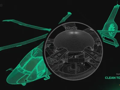 AirBus Helicopter H160 - Detailed Exterior and Interior 3D model