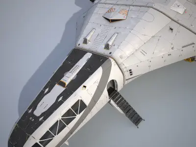 3D Sci-Fi Scout Spaceship 3D model