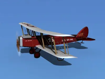 Airco DH-4 V01 US Air Mail 3D model