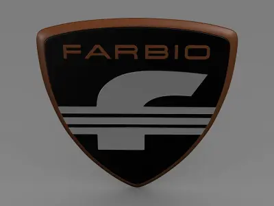 Farbio logo 3D model