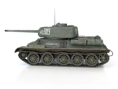 T-34 85 - Soviet medium tank - 3183 3D model