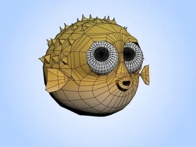 Blowfish 3D model