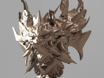 War God Baroque Mask 6 3D model