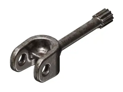 Rusty Front Axle Shaft 3D model