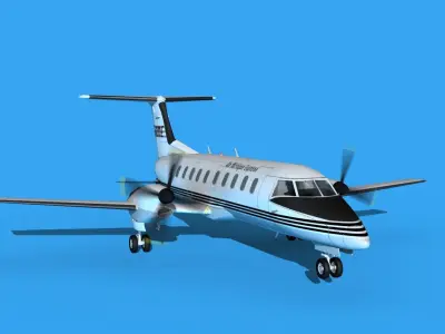 Embraer EMB120 Air Michigan Express 3D model