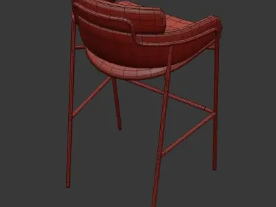 Debi Strike Stool 3D model