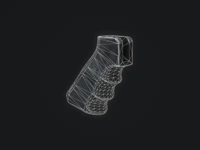 AR15 PistolGrip Low-poly 3D model