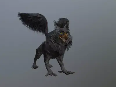 Anicent Griffin Low-poly 3D model