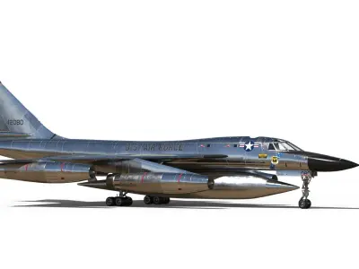 B-58 Hustler Nuclear Bomber 3D Model 3D model