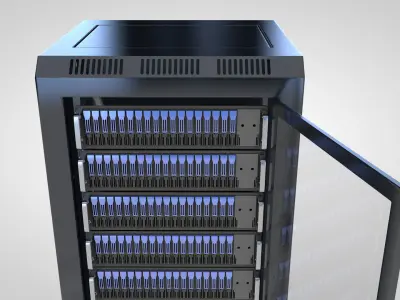 Server Rack 3D model buy