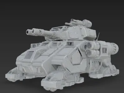 D Printable Iron Oath Goliath Heavy Assault Tank 3D model
