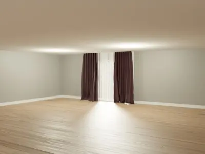 Modern curtains - model 2 Free 3D model