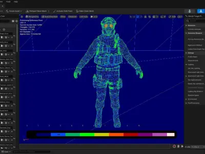 Casual Soldier 09 Low-poly 3D model