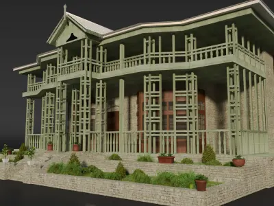 ZIARAT RESIDENCY Pakistann Monument 3D model
