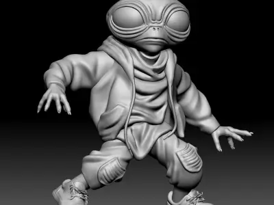 Alien Statue - 0310 3D print model