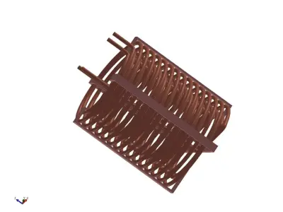 Water Tank Heat Exchanger 3D model