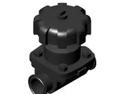 Sanitary Diaphragm Valve TC 1-1-2 in 3D model