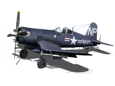 Change Vought F4U-5N Corsair 3D model