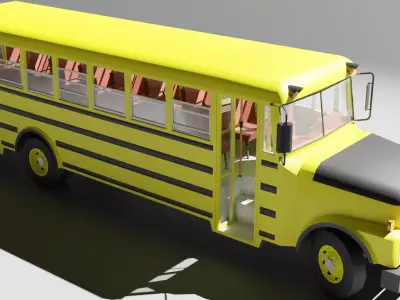 Old bus 3D model buy