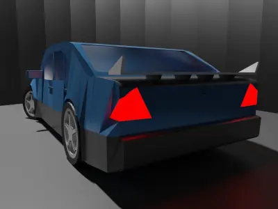 Mercedes AMG C-Class DTM Free low-poly 3D model