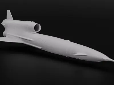 Tu-141 High Poly model spacecraft 3D model