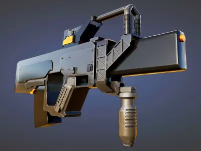 Rifle - Electric Stunt Rifle Low-poly 3D model
