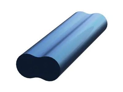 Extruded Aluminium Profile Enclosures Set for Auto Parts 3D model