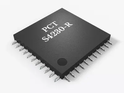 Square Chip with 2K PBR Textures 3D model