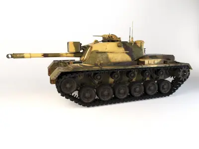 M48 Patton Tank 3D model