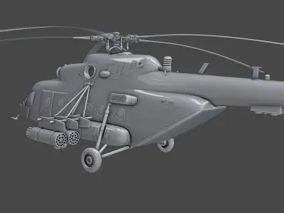 Helicopter Mi-8 AMTSH 3D model