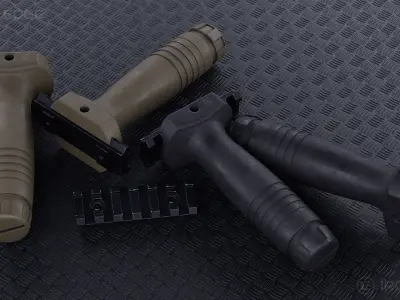 Stab Vertical Grip - AAA 3D Asset - Game Ready Low-poly 3D model
