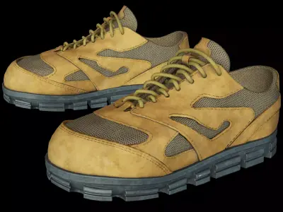 Tactical Shoes Low-poly 3D model