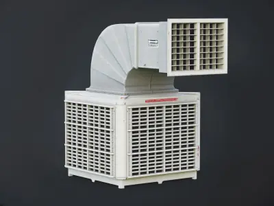 Air Cooler GameReady LODs 3D model