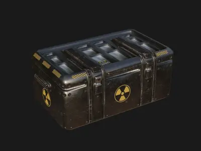SciFi Crate Pack v1 Low-poly 3D model