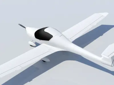 DA20 Katana Static Lowpoly Blank Low-poly 3D model