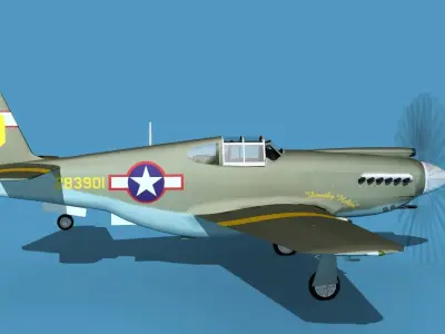 North American A-36A Apache V06 USAAF 3D model