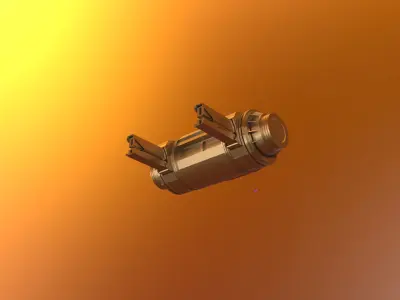 Turret gun 3D model