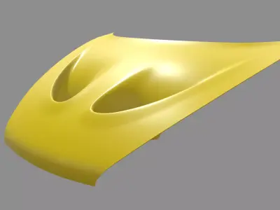 Car Bonnet Mclaren Low-poly 3D model