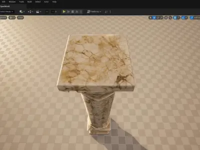 Roman Pillar Antique Column 3D Model Low-poly 3D model