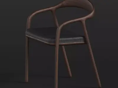 wooden chair Free 3D model get