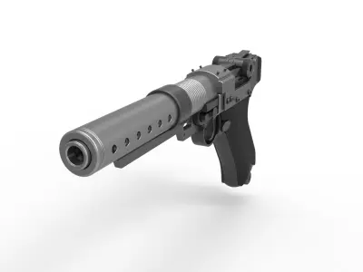 Blaster pistol A-180 from the movie Rogue One A Star Wars Story 3D model