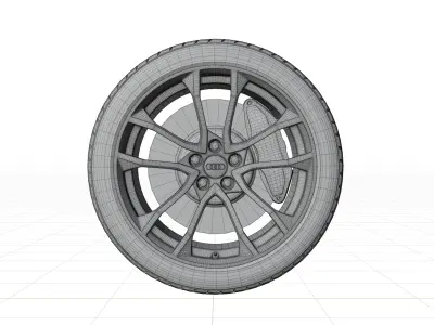 Audi S4 Avant 2017 Wheel 3D model